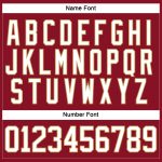Custom Name and Number Hockey Lace Neck Jersey, Maroon White Old Gold Team Gear Personalized Maroon White-Old Gold Hockey