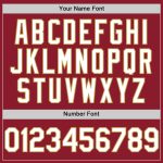 Custom Name Number Personalized Baseball Jersey - Maroon White Old Gold Mesh Authentic Throwback Personalized Maroon White-Old