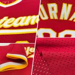 Custom Name Number Authentic Throwback Baseball Jersey Maroon White Orange - Personalized Team Jersey Personalized Maroon