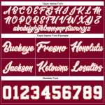 Custom Authentic Throwback Basketball Shorts with Personalized Name and Number - Maroon White-Orange Team Colors Personalized