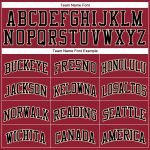 Custom Name Number Basketball Jersey - Authentic Maroon White Pinstripe Black Cream Team Apparel Personalized Maroon White