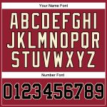 Custom Name Number Basketball Jersey - Authentic Maroon White Pinstripe Black Cream Team Apparel Personalized Maroon White