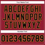 Custom Name and Number Basketball Jersey - Authentic Maroon White Pinstripe Black-Gold Design Personalized Maroon White Pinstripe