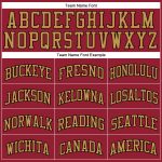 Custom Name Number Maroon White Pinstripe Basketball Jersey - Authentic Black-Old Gold Team Apparel Personalized Maroon White
