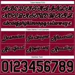Custom Team Name Number Authentic Basketball Shorts Maroon White Pinstripe Black-White Personalized Maroon White Pinstripe