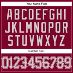 Custom Name and Number Authentic Basketball Jersey - Maroon White Pinstripe Gray White Personalized Maroon White Pinstripe