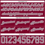 Custom Name and Number Basketball Shorts - Personalized Maroon White Pinstripe Gray-White Authentic Team Gear Personalized