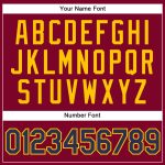 Custom Maroon White Pinstripe Navy-Gold Basketball Jersey with Personalized Name and Number - Authentic Team Gear Personalized
