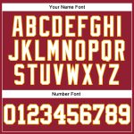 Personalized Maroon and White Pinstripe Authentic Basketball Jersey - White-Gold Design Personalized Maroon White Pinstripe