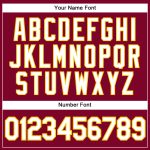 Custom Maroon White Pinstripe Authentic Basketball Jersey with Gold Accents - Personalized Team Name & Number Personalized
