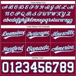 Custom Team Basketball Shorts with Personalized Name and Number - Maroon White-Royal Authentic Design Personalized Maroon