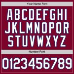 Custom Name and Number Baseball Jersey - Authentic Maroon White-Royal Throwback Design Personalized Maroon White-Royal Authentic
