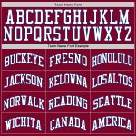 Custom Name and Number Personalized Maroon White-Royal Basketball Jersey - Authentic Throwback Team Jersey Personalized Maroon
