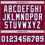 Custom Name and Number Personalized Maroon White-Royal Basketball Jersey - Authentic Throwback Team Jersey Personalized Maroon