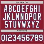 Custom Name Number Baseball Jersey - Personalized Maroon White-Royal Authentic Throwback Mesh Design Personalized Maroon