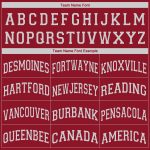 Custom Name Number V-Neck Basketball Jersey Maroon White Personalized Team Apparel Personalized Maroon White V-Neck Basketball