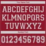 Custom Name Number V-Neck Basketball Jersey Maroon White Personalized Team Apparel Personalized Maroon White V-Neck Basketball
