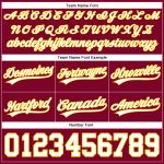 Custom Personalized Basketball Shorts with Team Name and Number - Maroon White Yellow Personalized Maroon White-Yellow Authentic