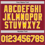Custom Maroon Yellow-White Mesh Baseball Jersey with Personalized Name and Number - Authentic Throwback Team Jersey Personalized