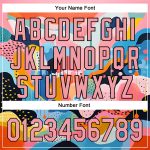 Custom Baseball Jersey with 3D Pattern Design, Personalized Name and Number, Medium Pink & Black Abstract Style Personalized