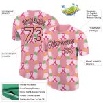 Personalized Breast Cancer 3D Pink Ribbon Performance T-Shirt - Medium Pink Black Personalized Medium Pink Black 3D Pink