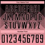Custom Name Number Sublimation Basketball Jersey Team Medium Pink Black Round Neck Suit Personalized Medium Pink Black Round