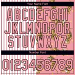 Custom Name and Number 3D Tiger Performance T-Shirt, Personalized Medium Pink Black-White Design Personalized Medium Pink
