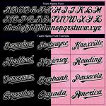 Personalized Tropical Hawaii Palm Leaves Baseball Jersey Team Custom Name 3D Pink Black-White Design Medium Size Personalized