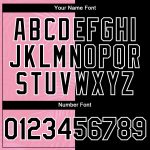 Personalized Tropical Hawaii Palm Leaves Baseball Jersey Team Custom Name 3D Pink Black-White Design Medium Size Personalized