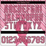 Personalized 3D Pink Ribbon Breast Cancer Performance T-Shirt - Medium Pink Black-White Team Custom Name & Number Personalized