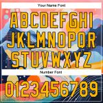 Custom Medium Pink Gold-Black 3D Abstract Baseball Jersey with Team Name and Number - Personalized Design Personalized Medium