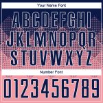 Custom Name Number Personalized Soccer Jersey - Medium Pink Navy-White Sublimation Team Uniform Personalized Medium Pink