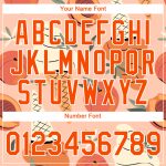 Custom Name and Number 3D Pattern Summer T-Shirt for Holidays - Medium Pink Orange-White Ice Cream and Fruit Design Personalized