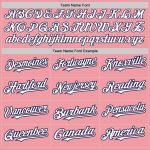 Custom Name and Number Personalized Medium Pink Pinstripe Authentic Baseball Jersey - White Navy Fashion Team Jersey Personalized