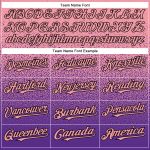 Custom Name and Number Baseball Jersey - Personalized Medium Pink Purple-Black Authentic Fade Fashion Jersey Personalized