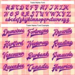 Custom Name and Number Personalized Pink Purple Plaid Bomber Varsity Jacket Medium 3D Pattern Design Full-Snap Classic Personalized