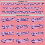 Custom Name and Number Baseball Jersey - Medium Pink Purple-White Authentic Design Personalized Medium Pink Purple-White