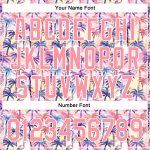 Custom Name and Number Tropical Hawaii Palm Trees Baseball Jersey - Personalized Medium Pink White 3D Pattern Design Personalized
