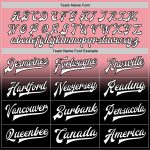 Custom Name Number Personalized Pink White Black Varsity Bomber Jacket Fashion Full-Snap Medium Size Team Letterman Personalized