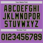 Custom Name Number Personalized Baseball Jersey Medium Purple Black Neon Green Personalized Medium Purple Black-Neon Green