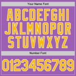 Custom Name and Number Medium Purple Gold-White Authentic Baseball Jersey - Personalized Team Jersey Personalized Medium