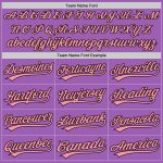 Custom Name and Number Authentic Baseball Jersey - Personalized Medium Purple and Pink-Black Team Jersey Personalized Medium
