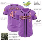 Custom Name and Number Authentic Baseball Jersey - Personalized Medium Purple and Pink-Black Team Jersey Personalized Medium