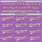Custom Purple Pink Black Baseball Jersey with Personalized Name and Number - Authentic Medium Size Personalized Medium Purple
