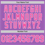 Custom Name and Number Purple Pink-White Authentic Baseball Jersey - Personalized Medium Team Jersey Personalized Medium