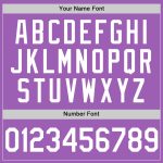 Custom Name and Number Authentic Baseball Jersey - Personalized Medium Purple and White Team Jersey Personalized Medium Purple