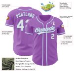 Custom Purple & Light Blue Baseball Jersey - Personalized Name & Number, Medium Size, Authentic Team Apparel Personalized