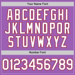 Custom Name and Number Authentic Baseball Jersey - Personalized Medium Purple White-Red Team Jersey Personalized Medium Purple