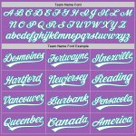 Personalized Custom Name and Number Medium Purple White-Teal Baseball Jersey - Authentic Team Apparel Personalized Medium