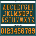 Custom Midnight Green Bay Orange Football Jersey with Personalized Name and Number - Authentic Mesh Design Personalized Midnight
